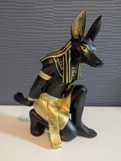 アヌビス像 置物2体セット Amazon.co.jp: エジプトの装飾品、アヌビス像、室内装飾彫刻