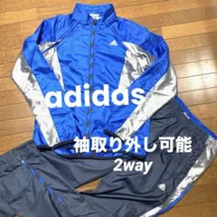 adidas ウインドブレーカー上下 レディース アディダス L 2way