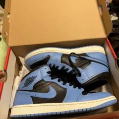 NIKE AIR JORDAN 1 MID ブルー ブラックのサムネイル