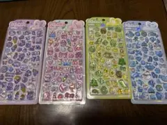 ぷくぷくシール　立体キャラクターシール4枚セット