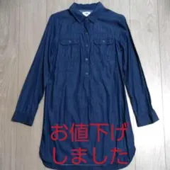 デニムシャツワンピース