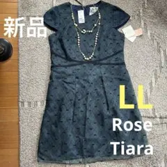 大きいサイズ】ローズティアラジュエル スズラン刺繍ワンピース