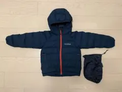 モンベル Kid's ダウンコート 120 ネイビー
