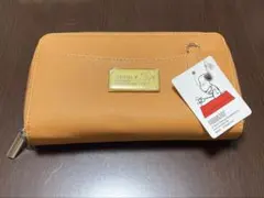 SNOOPY オレンジ ラウンドファスナー 長財布 スヌーピー