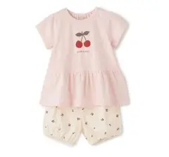 プティマイン【WEB限定】GIRLS半袖パジャマ 80ライトピンク