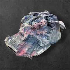 00s archive remake denim cap grunge y2kのサムネイル