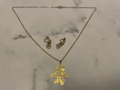 ディズニー ミニー ネックレス イヤリング 子供用