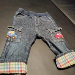 ミキハウス　プッチーくん　デニム　80