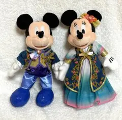 ディズニーシー ぬいぐるみバッジ ミッキー ミニー ファンタジースプリングス