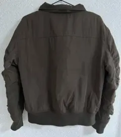 カーキ ダウンジャケット (フード付き)