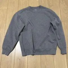 UNIQLO Cグレー オーバーサイズスウェットシャツ