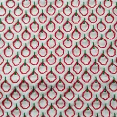 刺し子のふきんりんご