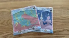 【新品・未開封】一番くじ　ディズニープリンセスデザインハンドタオル2枚セット