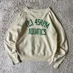 45rpm 美品 00s スウェット 3 くすみイエロー