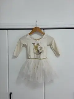 H&M アイボリー チュチュワンピース 98/104 バレエにも