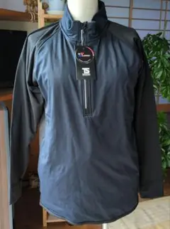 TS DESIGN ラミネートロングスリーブジップシャツ　サイズM ブラック