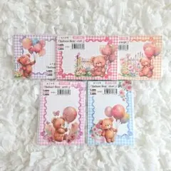 【新品】Liebe A7メモ Balloon Bear 5種セット