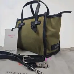 美品 ジャンニキャリーニ ハンドバッグ ミス マルチェッラ ショルダーバッグ