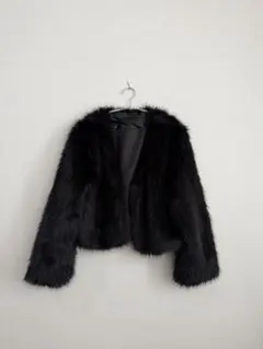 ブラックファーコート me＋emselect