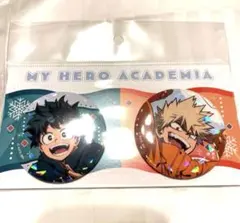 ヒロアカ 緑谷　爆豪　ホログラム缶バッジセット 雪遊びver. TOHO