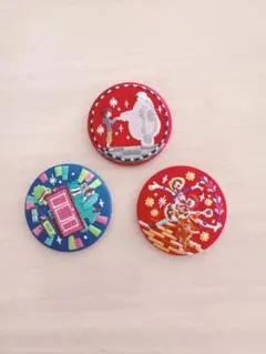 ディズニー刺繍缶バッジ リメンバーミー ベイマックス モンスターズインク