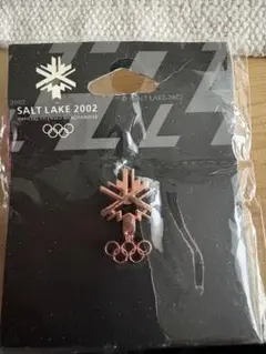 【未開封・台紙付】2002年 ソルトレークシティ オリンピック 公式ピンバッジ