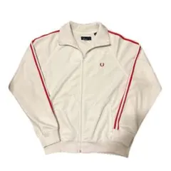 90年代　FRED PERRY トラックジャケット ホワイト 古着　Ｍサイズ