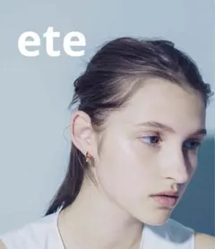 ete ハグピアス　ゴールド フープピアス