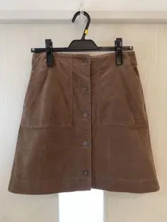 【UNIQLOユニクロ】新品未使用￼コーデュロイフロントボタンミニスカート