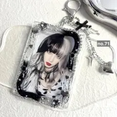 71. トレカケース　トレカキーホルダー　レジンデコ　y2k バレエコア