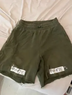 OFF-WHITE オフホワイト スウェットショートパンツ カーキのサムネイル