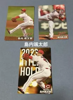 島内颯太郎　プロ野球チップス　3枚 2024 タイトルホルダー　広島東洋カープ