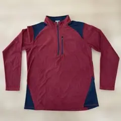 Columbia フリースジャケット ハーフジップ ワインレッド　L メンズ