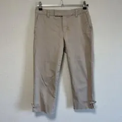 ロペピクニック リボン　クロップドパンツ　七分丈パンツ　チノパン　サブリナパンツ