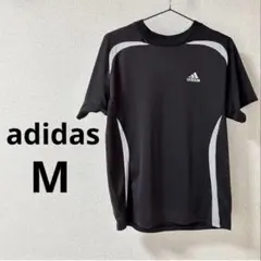 adidas アディダス　メンズ　半袖Tシャツ　M ブラック　黒　×グレー