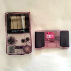 ゲームボーイカラー クリアパープル 本体 パワーバッテリー付き