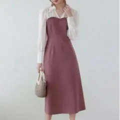 SAISON DE PAPILLON ドッキングビスチェワンピース