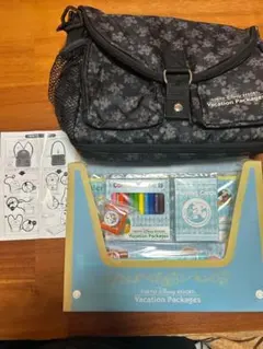 【最終値下】ディズニー　バケーションパッケージ　2WAY バック　文房具セット