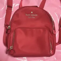 kate spade ケイトスペード ミニリュック 赤 レッド 中古のサムネイル