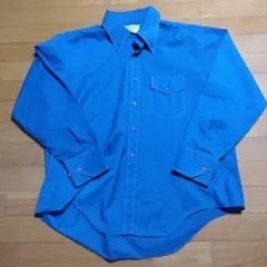 70s Marlboro マルボロ ヴィンテージ ポリ シャツ ブルーのサムネイル