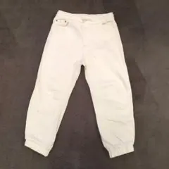 美品!!　ZARA 　ザラ　キッズ　116cm　ホワイト ジョガーパンツのサムネイル