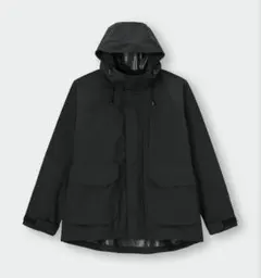 GU ウィンドプルーフオーバーサイズマウンテンパーカ ブラック　М　347410