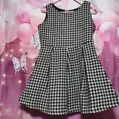 ハウンドトゥース ノースリーブワンピース