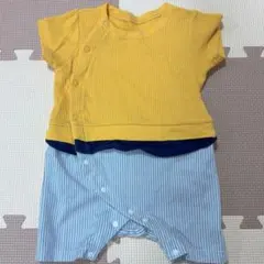 GU 重ね着風ロンパース70