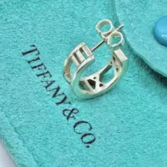 TIFFANY ティファニー オープン アトラス フープ ピアス シルバー
