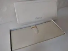 Diana 長財布 アイボリー ホワイト 箱付き