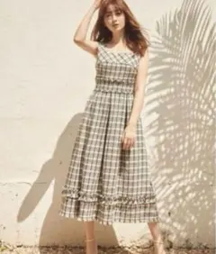 茶*読様 herlipto Summer Tweed Midi Dress