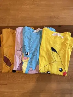 ポケモン Tシャツセット（ピカチュウ、ミュウツー、イーブイ、ラプラス）