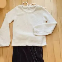 Natural beauty basic ホワイト　ニット　セーター　ラメ