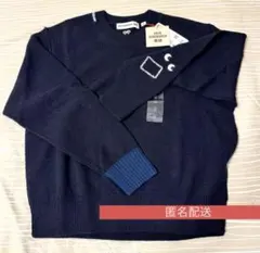 UNIQLO（ANYA HINDMARCH） ネイビー長袖セーター M